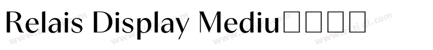 Relais Display Mediu字体转换